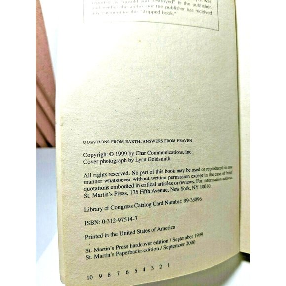 Questions from Earth, Answers from Heaven : A Psychic Intuitive's Discussion of… - Picture 3 of 5